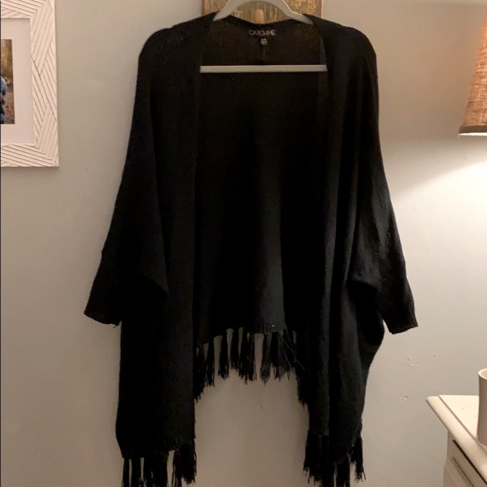 Black Tassel Cardigan/Sweater